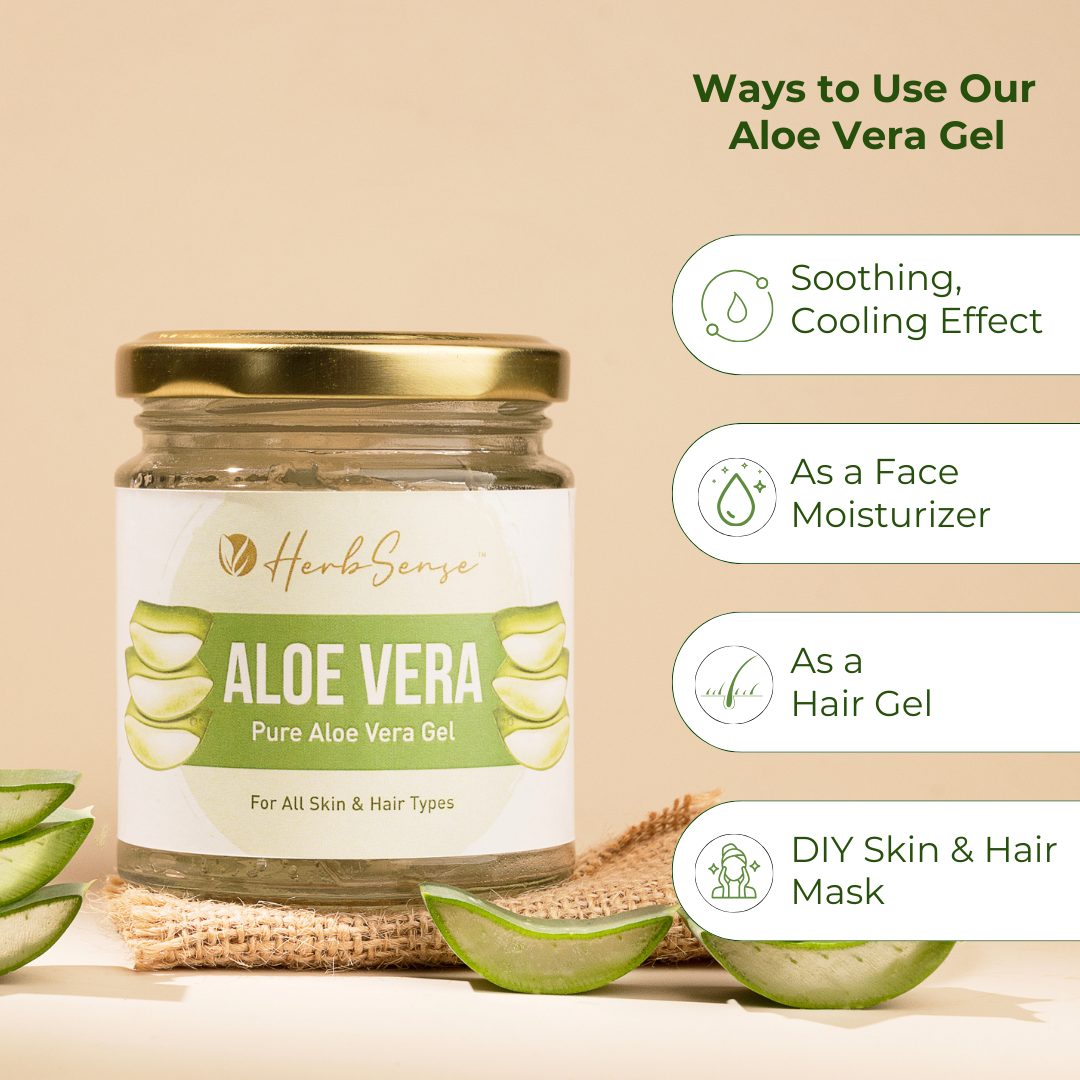 Pure Aloe Vera Gel -Moisturizing & Hydrating Gel for All Skin & Hair types
