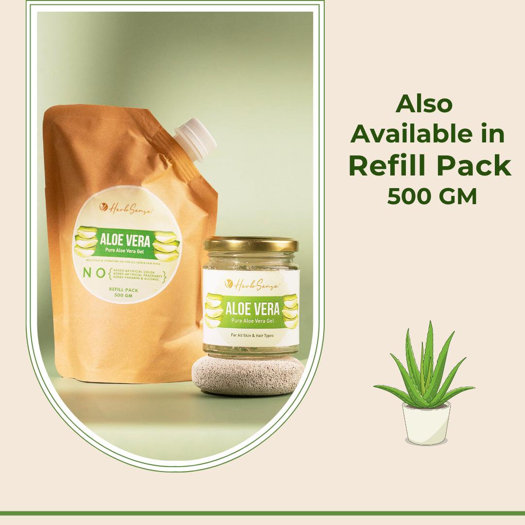 Pure Aloe Vera Gel -Moisturizing & Hydrating Gel for All Skin & Hair types
