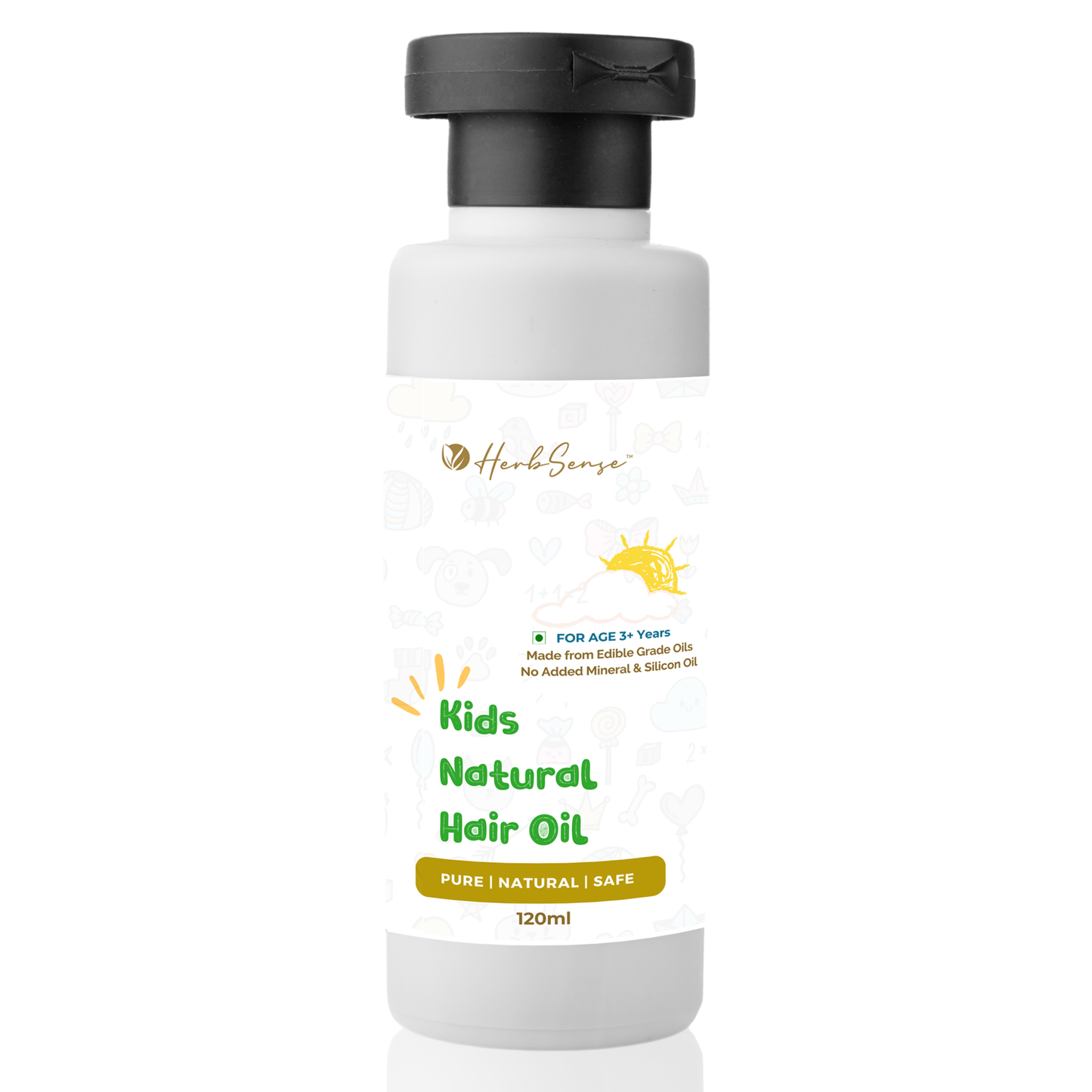 Kids Hair Oil - Pure Blend of Wood Pressed Oils & Herbs | For Age 3+ Years | 120ml
