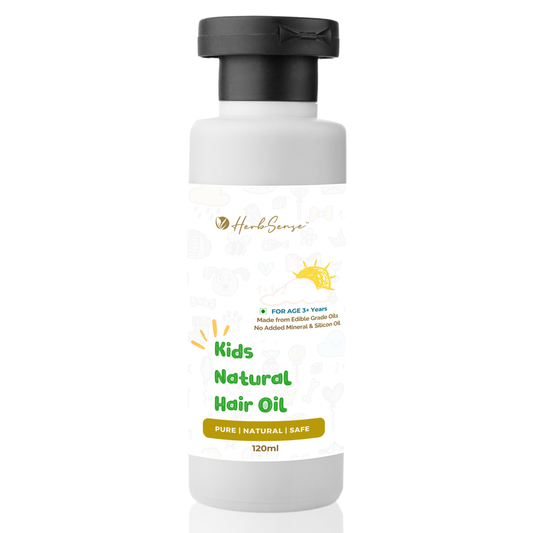 Kids Hair Oil - Pure Blend of Wood Pressed Oils & Herbs | For Age 3+ Years | 120ml