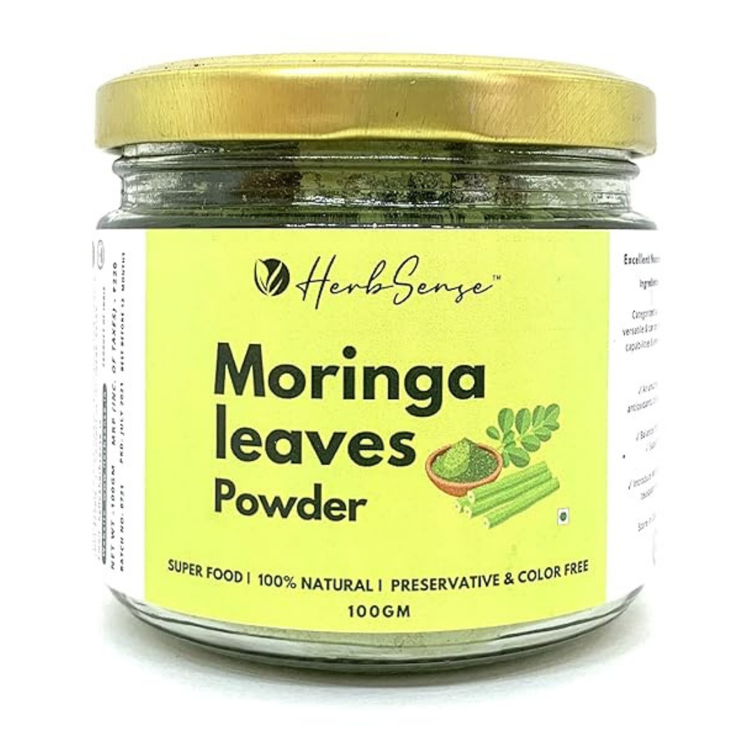 Moringa Leaves Powder-100gm- For Healthy Body & Skin, Superfood Packed with Antioxidants & Vitamins