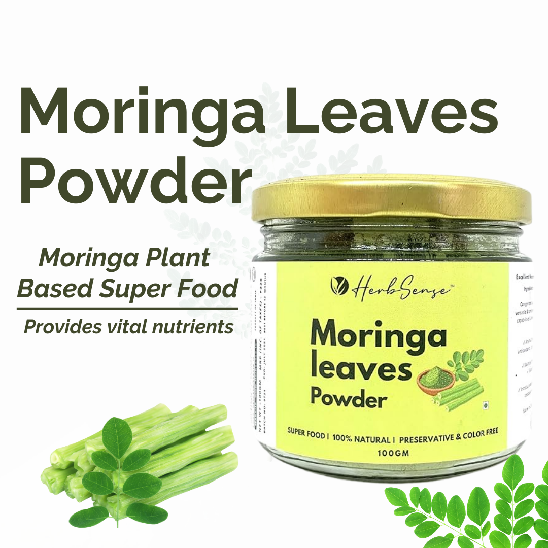 Moringa Leaves Powder-100gm- For Healthy Body & Skin, Superfood Packed with Antioxidants & Vitamins