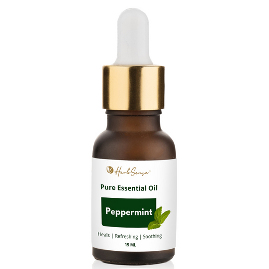 Peppermint Essential Oil For Hair Regrowth, Skin, Face, Cold, Congestion, Steam Inhaler, Diffuser Oil. 100% Natural, Undiluted, Pure & Therapeutic Grade Essential Oil.- 15ML