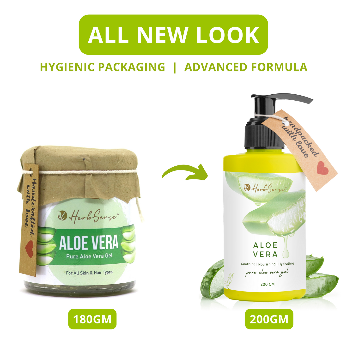 Pure Aloe Vera Gel -Moisturizing & Hydrating Gel for All Skin & Hair types