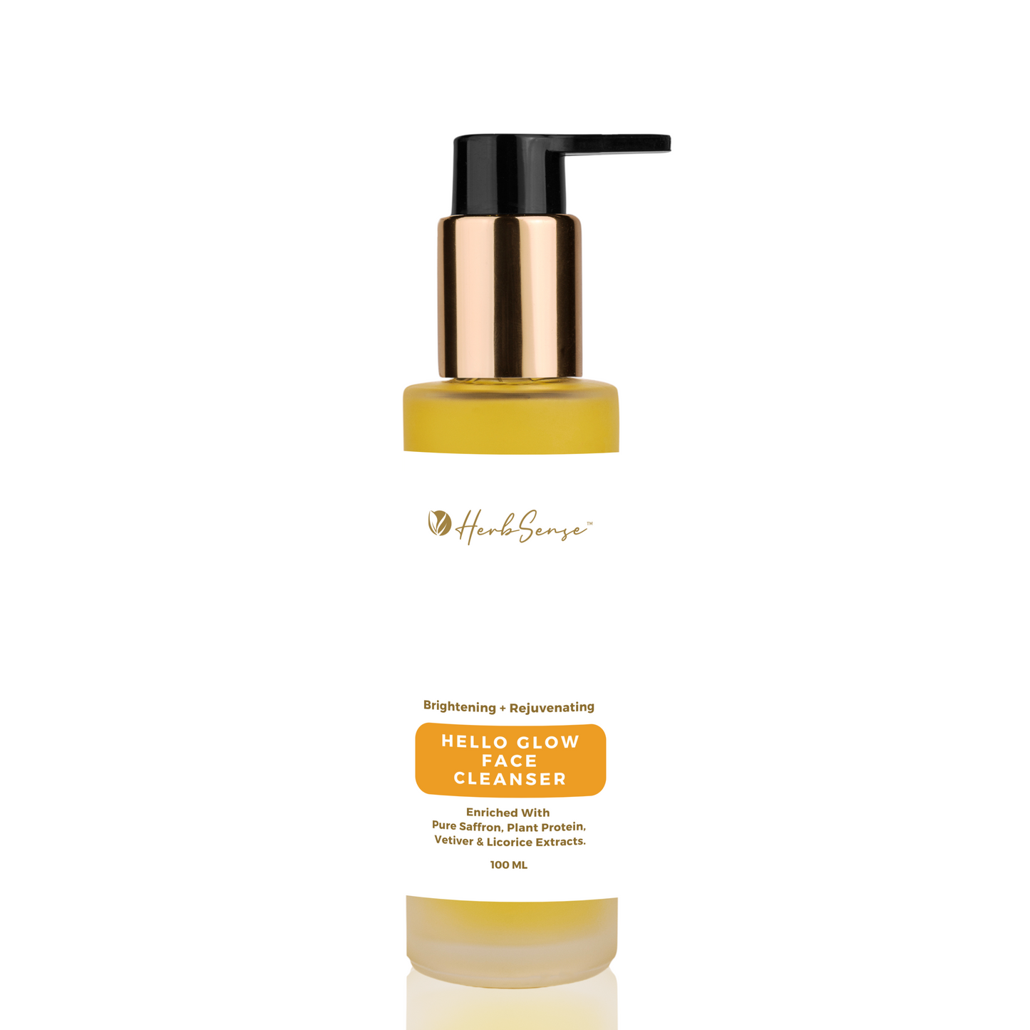 Hello Glow Plant Based Face Cleanser For Glowing & Nourished Skin | Enriched With Pure Saffron, Aloe Vera & Licorice Extract | 100ml