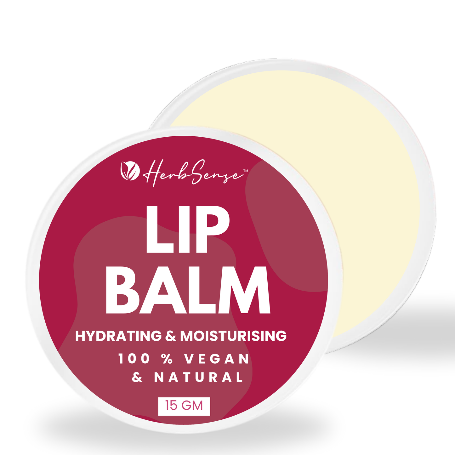 Vegan Lip Balm, For Smooth & Soft Lips 15gm - Blend of Natural Oils & Herbs , Preservative & Chemical Free