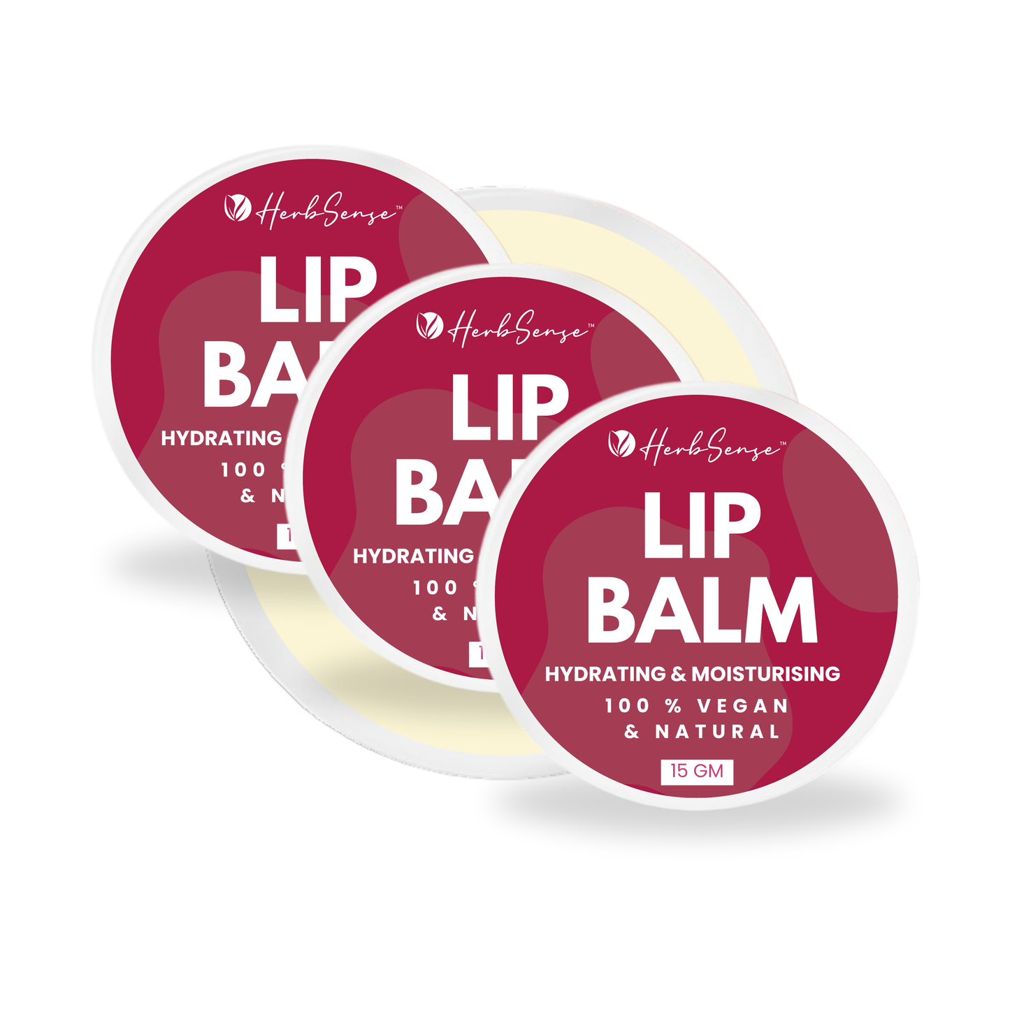 Vegan Lip Balm, For Smooth & Soft Lips 15gm - Blend of Natural Oils & Herbs , Preservative & Chemical Free