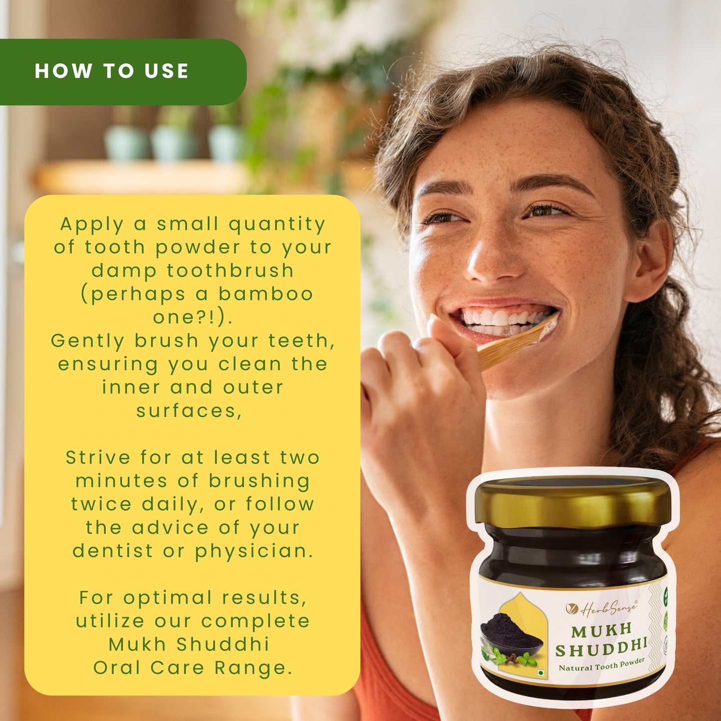 Mukh Shuddhi Herbal Tooth Powder Combo Pack of 3 | Zero Waste & Eco-friendly Oral Care