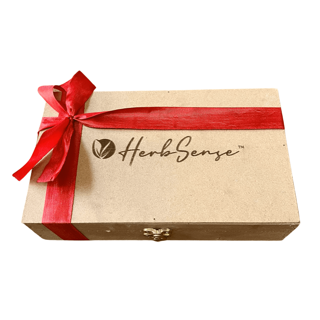 Kumkumadi Skin Care Range Eco-friendly Gift Set | 5-IN-1 Plant Based Natural Skin Care Products Gift Box | Sustainable & Zero Waste Gifting - Herbsense