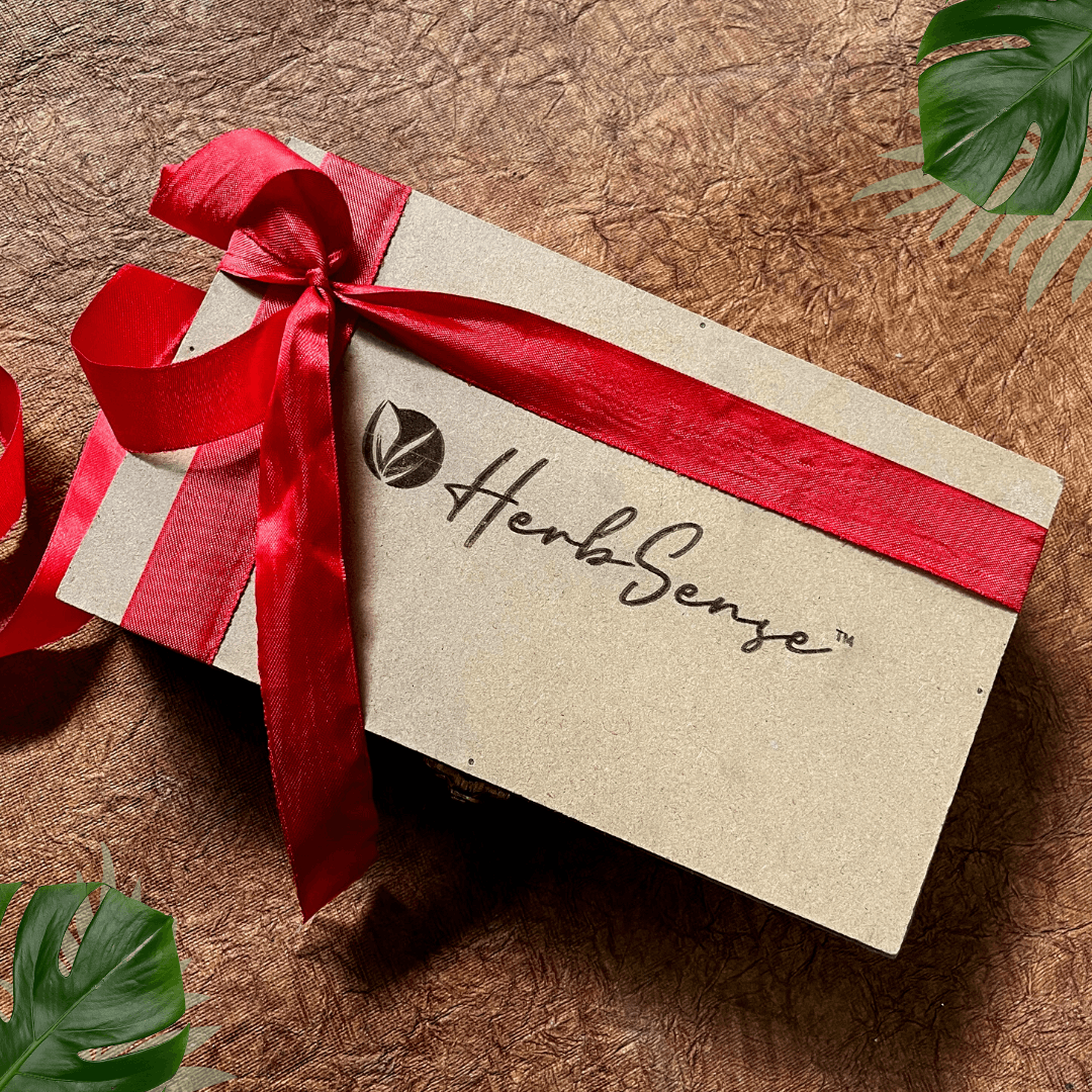 Kumkumadi Skin Care Range Eco-friendly Gift Set | 5-IN-1 Plant Based Natural Skin Care Products Gift Box | Sustainable & Zero Waste Gifting - Herbsense