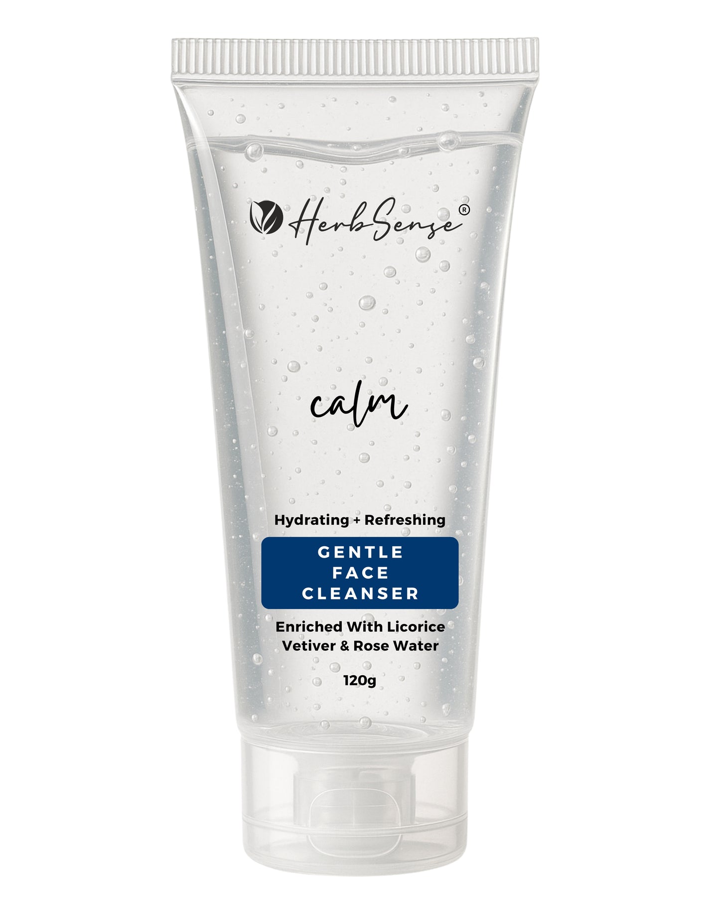 Calm Gentle Face Cleanser, Hydrating & Refreshing, with Licorice, Vetiver, Rose Water, SLS & Paraben Free, Sensitive Skin Friendly, 120g