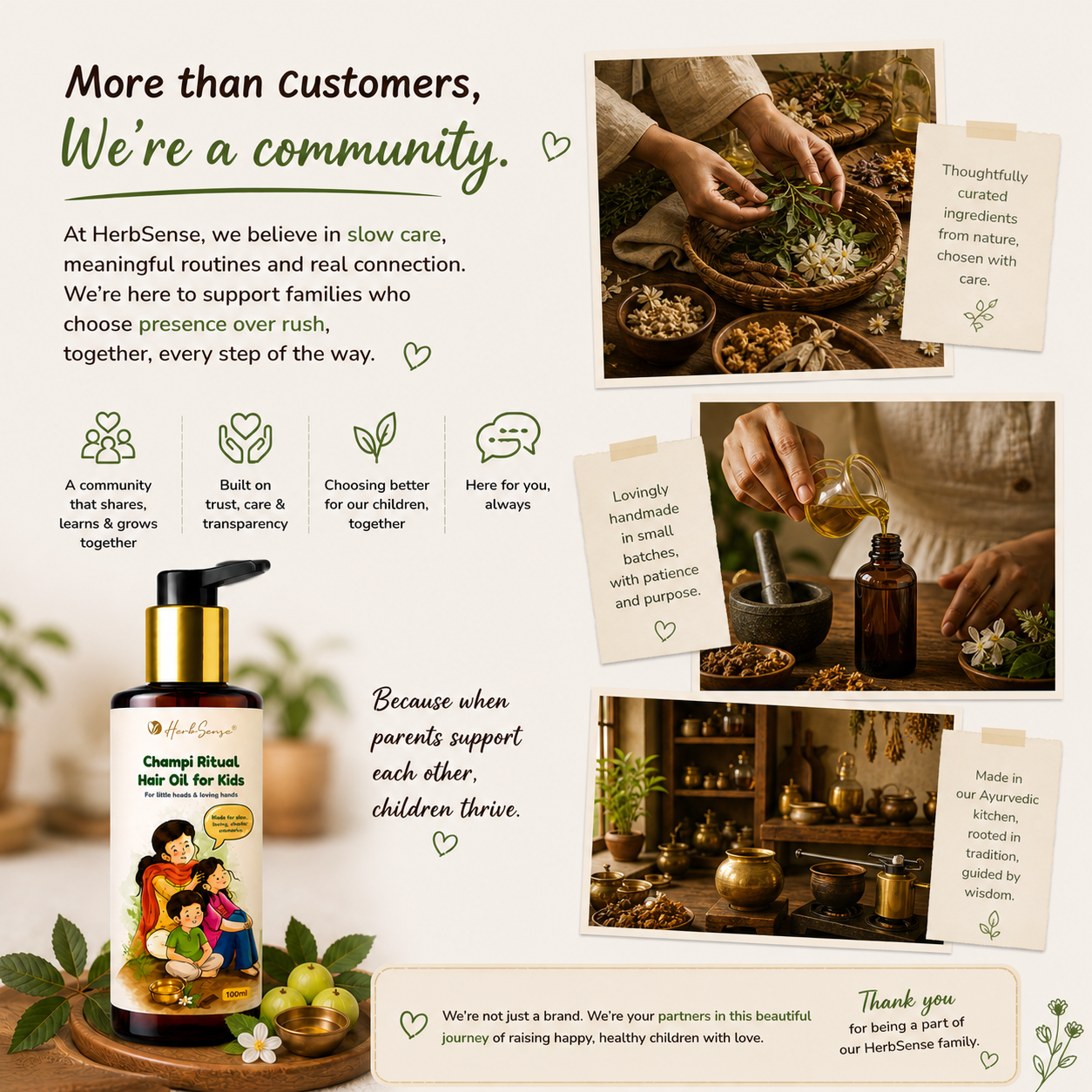 Champi Ritual Hair Oil for Kids | Nourishing Ayurvedic Oil with Sesame, Coconut, Almond & Neem | Gentle Scalp Care for Children | Non-Sticky | 100 ml