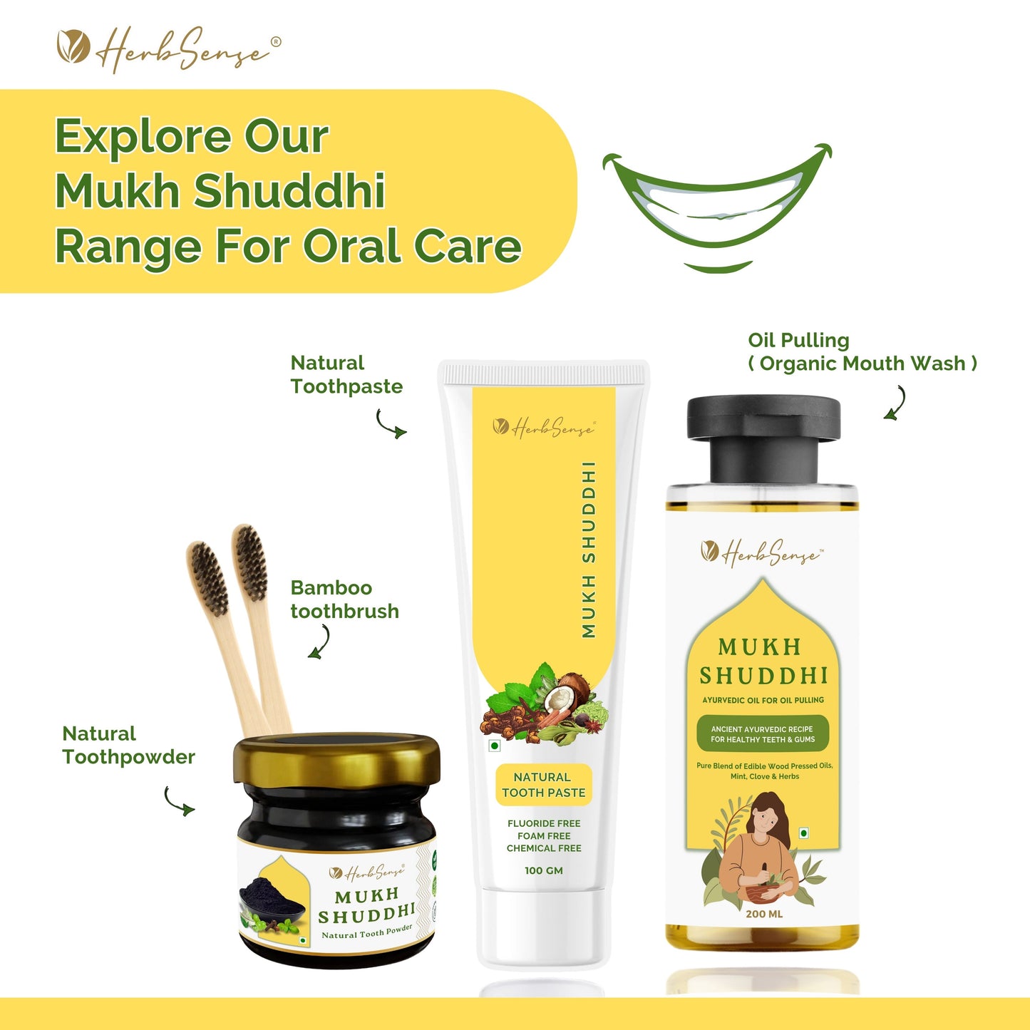 Ayurvedic Oil Pulling For Mouth ,Natural Mouth Wash | Ancient Ayurvedic Recipe For Healthy Tees & Gums | 200ml