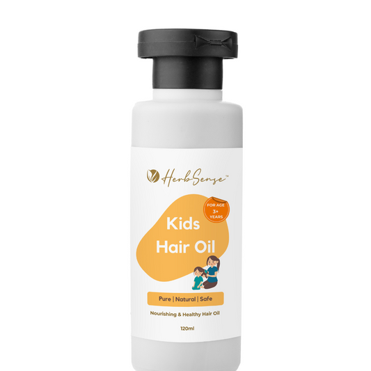 Kids Hair Oil - Pure Blend of Wood Pressed Oils & Herbs | For Age 3+ Years | 120ml