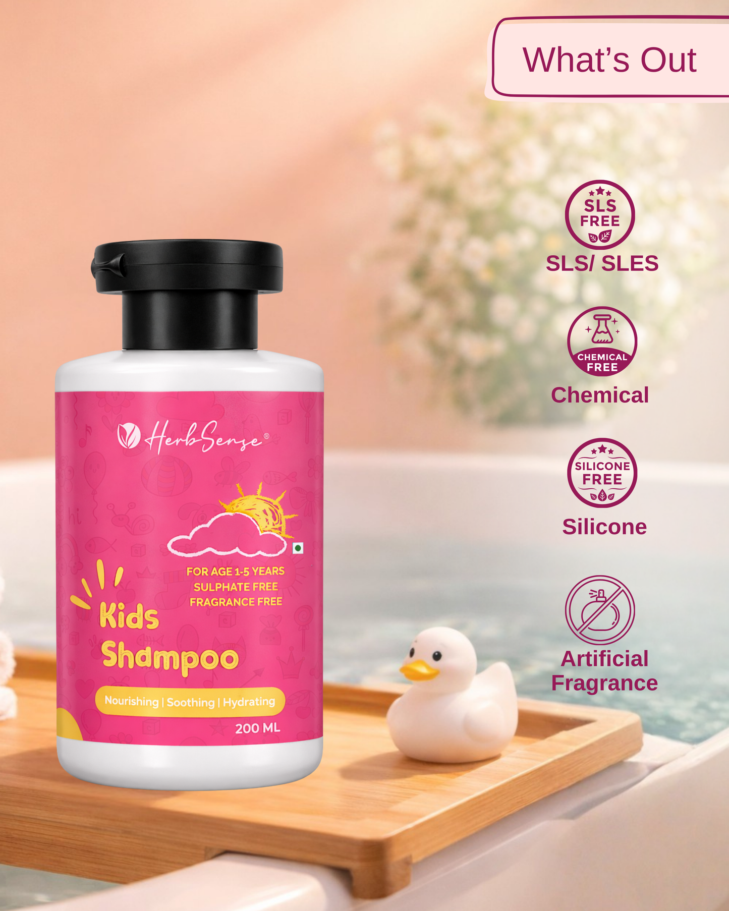 বাচ্চাদের দৈনিক শ্যাম্পু | 200ml | উদ্ভিদ ভিত্তিক | সুবাস ও রঙ মুক্ত | ডেইলি কেয়ার মাইল্ড শ্যাম্পু | pH ব্যালেন্সড | বয়স 2+ বছর 