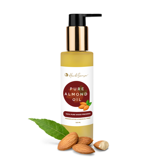 Pure Almond Oil- Wood Pressed | 100% Natural | Excellent For Skin & Hair