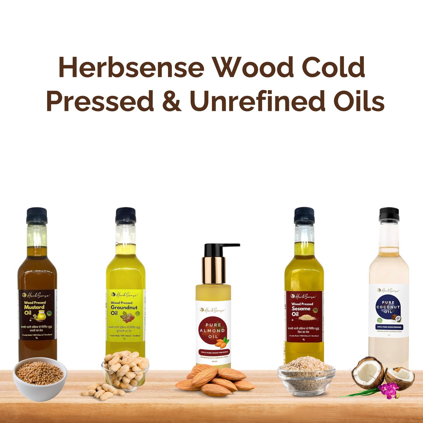 Pure Almond Oil- Wood Pressed | 100% Natural | Excellent For Skin & Hair