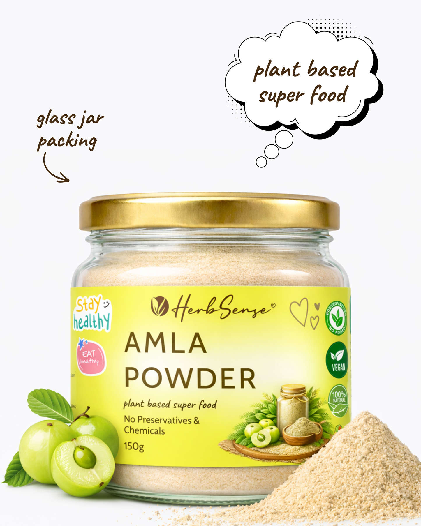 Amla Powder ( Amla Churna)  -Indian Superfood For Skin, Hair & Diet | 100% Pure & Natural | 150 GM