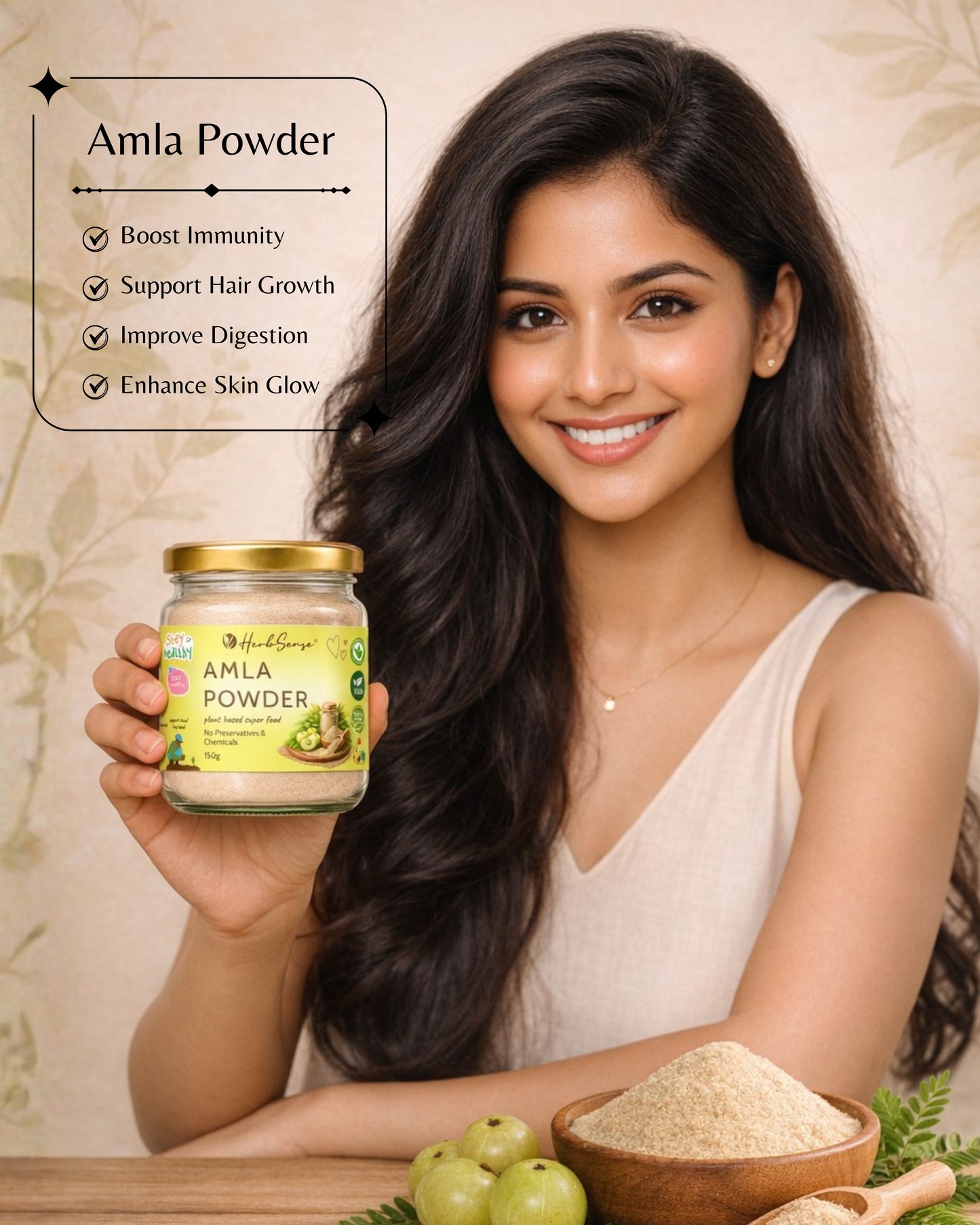 Amla Powder ( Amla Churna)  -Indian Superfood For Skin, Hair & Diet | 100% Pure & Natural | 150 GM