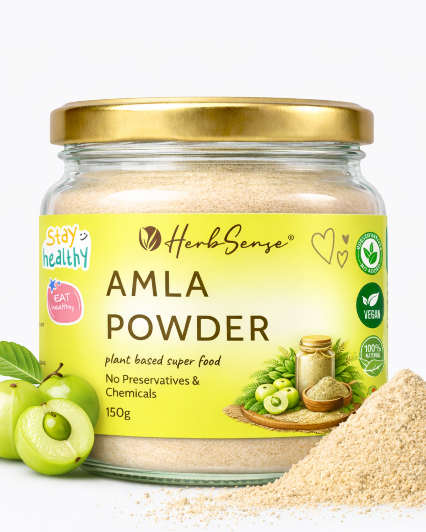 Amla Powder ( Amla Churna)  -Indian Superfood For Skin, Hair & Diet | 100% Pure & Natural | 150 GM