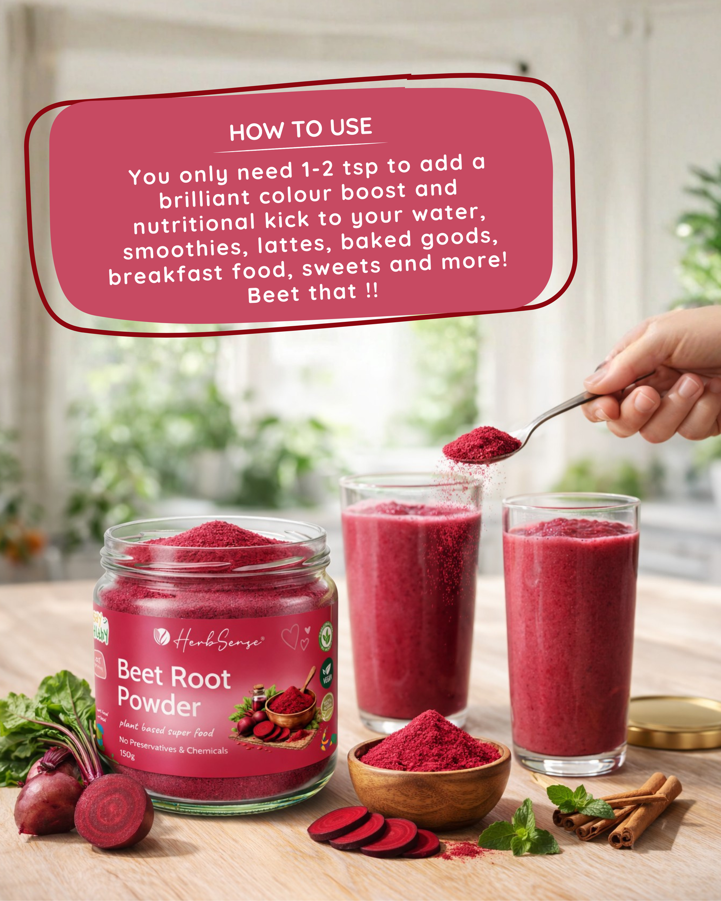 Beetroot Powder- 150gm| Superfood | 100% Natural | No Added Preservatives