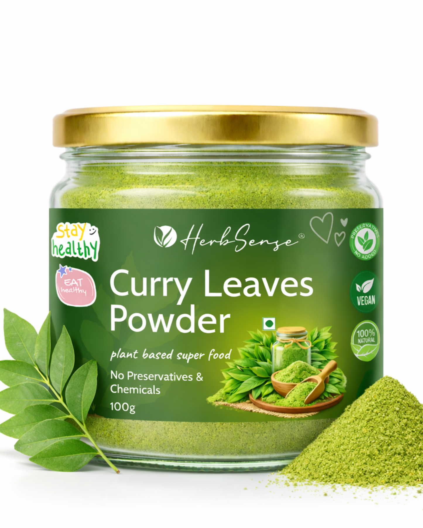 Curry Leaves Powder - For Skin , Hair & Body | 100% Pure & Natural | 100 GM