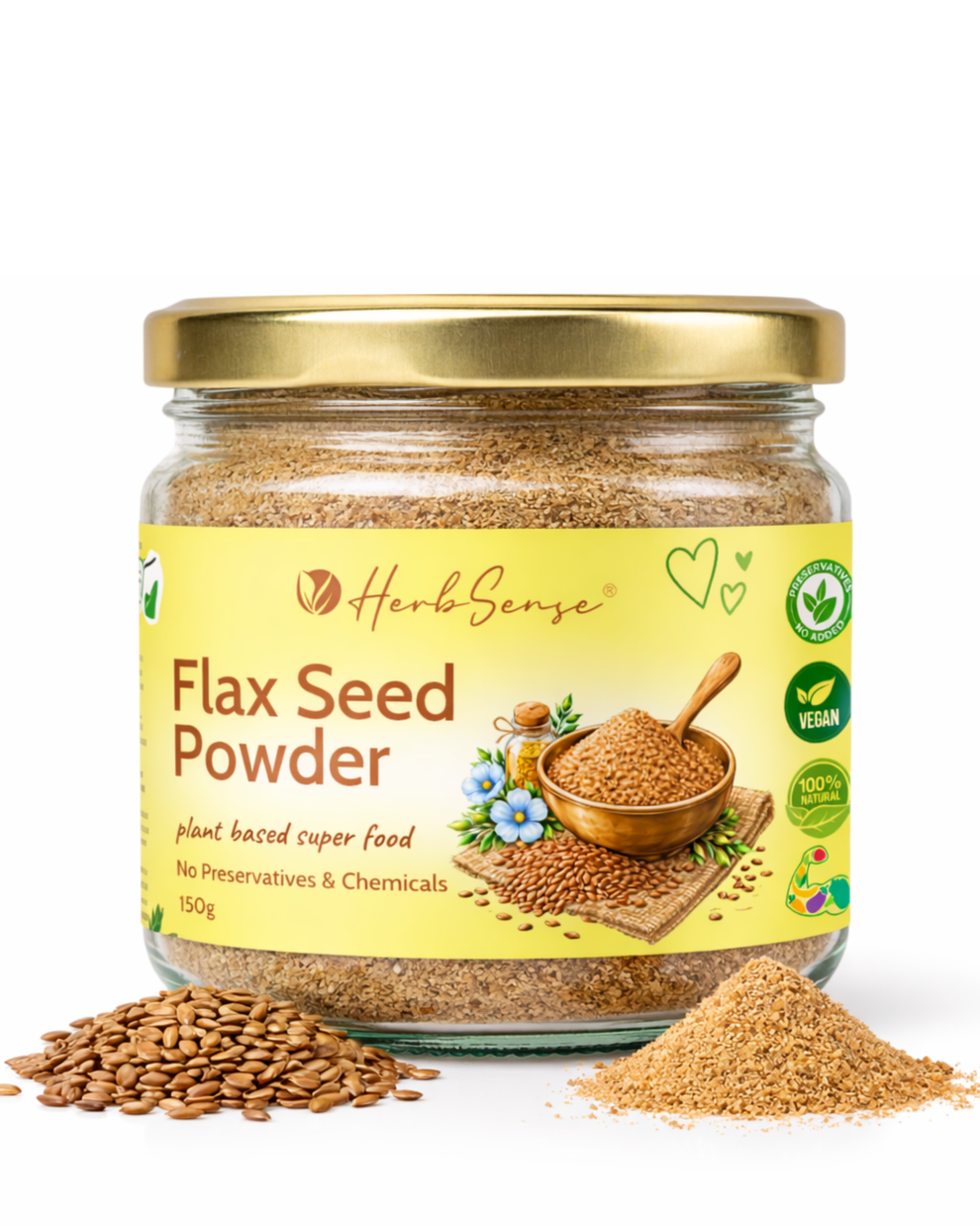 Shop Flax Seed/Alsi/Linseed Powder- Rich in Fibre, Protein & Omega 3 ...