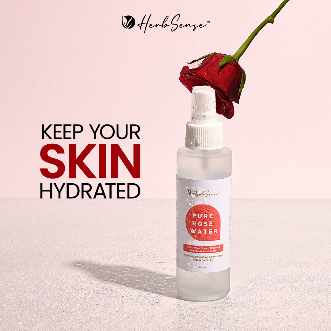 Pure Rose Water & Aloe Vera Gel Combo Pack, Hydrating & Refreshing Skin Care Combo,  Face Toner Mist, Aloe Gel 200gm + Rose Water 100ml
