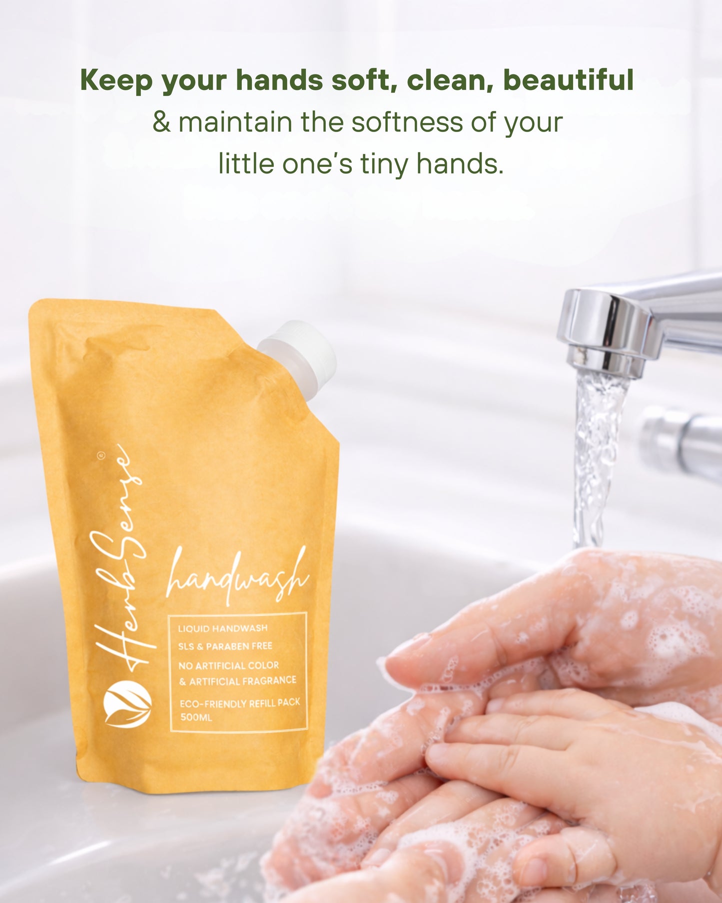Natural Handwash-Sulphate & Paraben Free, No Color & Artificial Fragrance