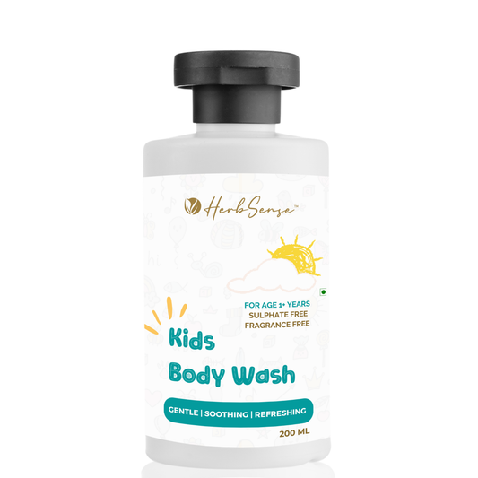 Kids Body Wash-200ml | Plant Based | Fragrance & Color Free | Gentle & Safe | Multipurpose for Body & Face. For Age 1+ Years.