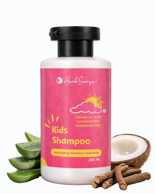 Kids Daily Shampoo | 200ml | Plant Based | Fragrance & Color Free | Daily Care Mild Shampoo | pH Balanced | Age 1+ Years