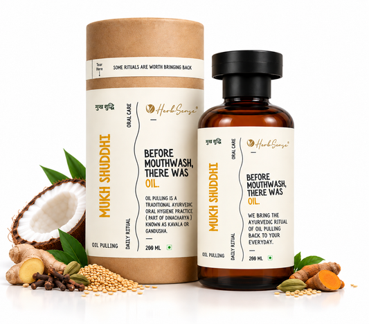 Mukh Shuddhi Ayurvedic Oil Pulling 200 ml | Daily Oral Ritual | Edible Grade Ingredients