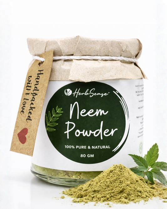 Natural Neem Leaf Powder- 80gm  Multipurpose for Skin and Hair