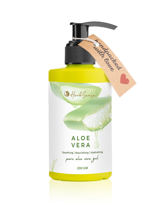 herbsense pure aloe vera gel for face and hair 