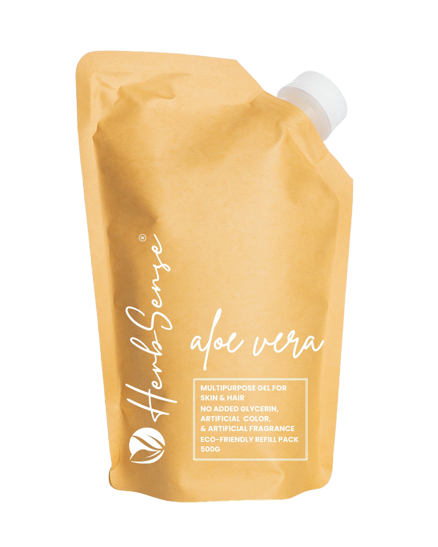 Pure Aloe Vera Gel Refill Pack 500gm | Eco-friendly , Chemical Free Gel For Hair and Skin