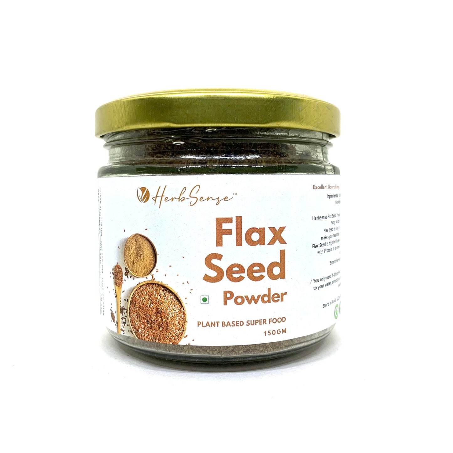 Flax Seed Powder- 150gm | Superfood | Plant Based Protein - Herbsense