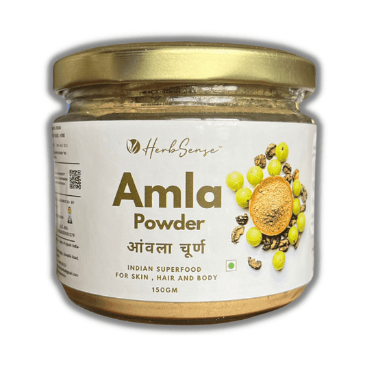 Amla Powder ( Amla Churna) -Indian Superfood For Skin, Hair & Diet | 100% Pure & Natural | 150 GM - Herbsense