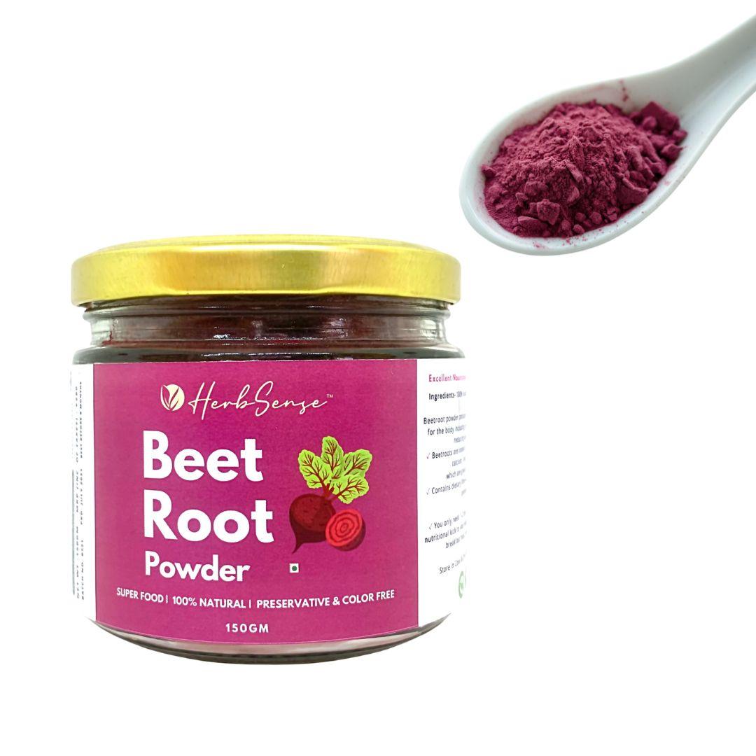 Beetroot Powder- 150gm| Superfood | 100% Natural | No Added Preservatives - Herbsense