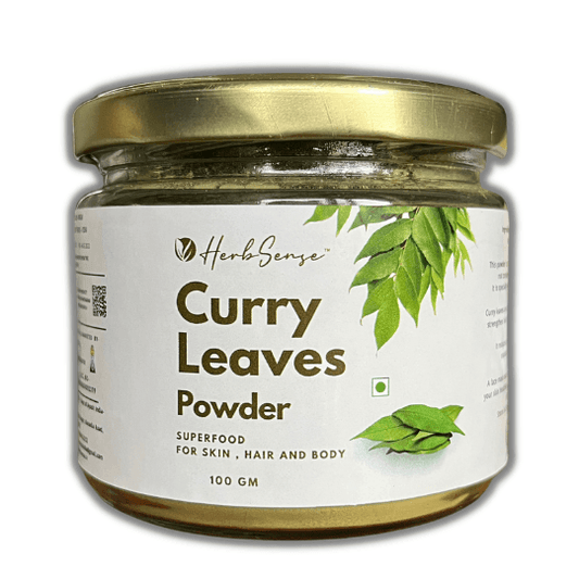 Curry Leaves Powder - For Skin , Hair & Body | 100% Pure & Natural | 100 GM - Herbsense