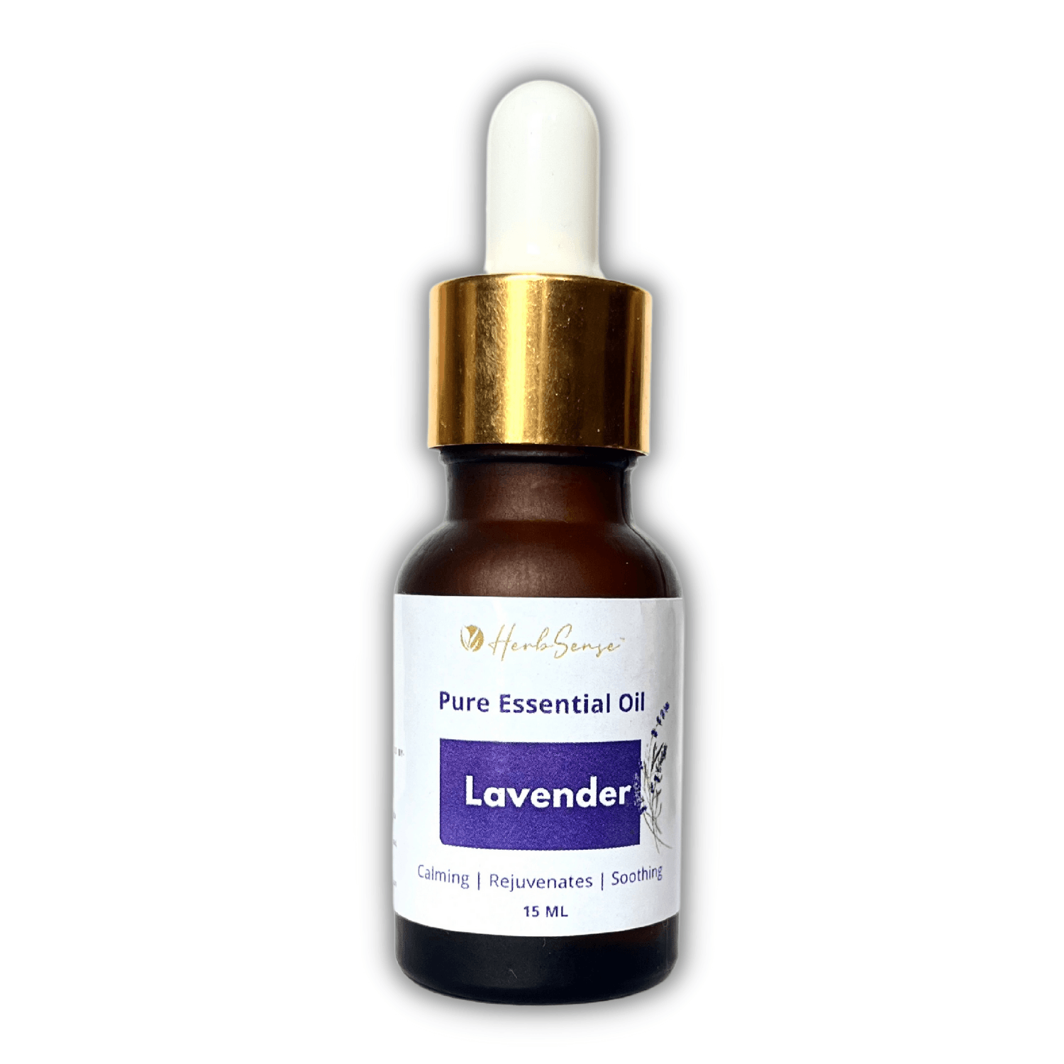 Lavender Essential Oil for Healthy Hair, Skin, Sleep - 100% Pure, Natural and Undiluted 15ML - Herbsense