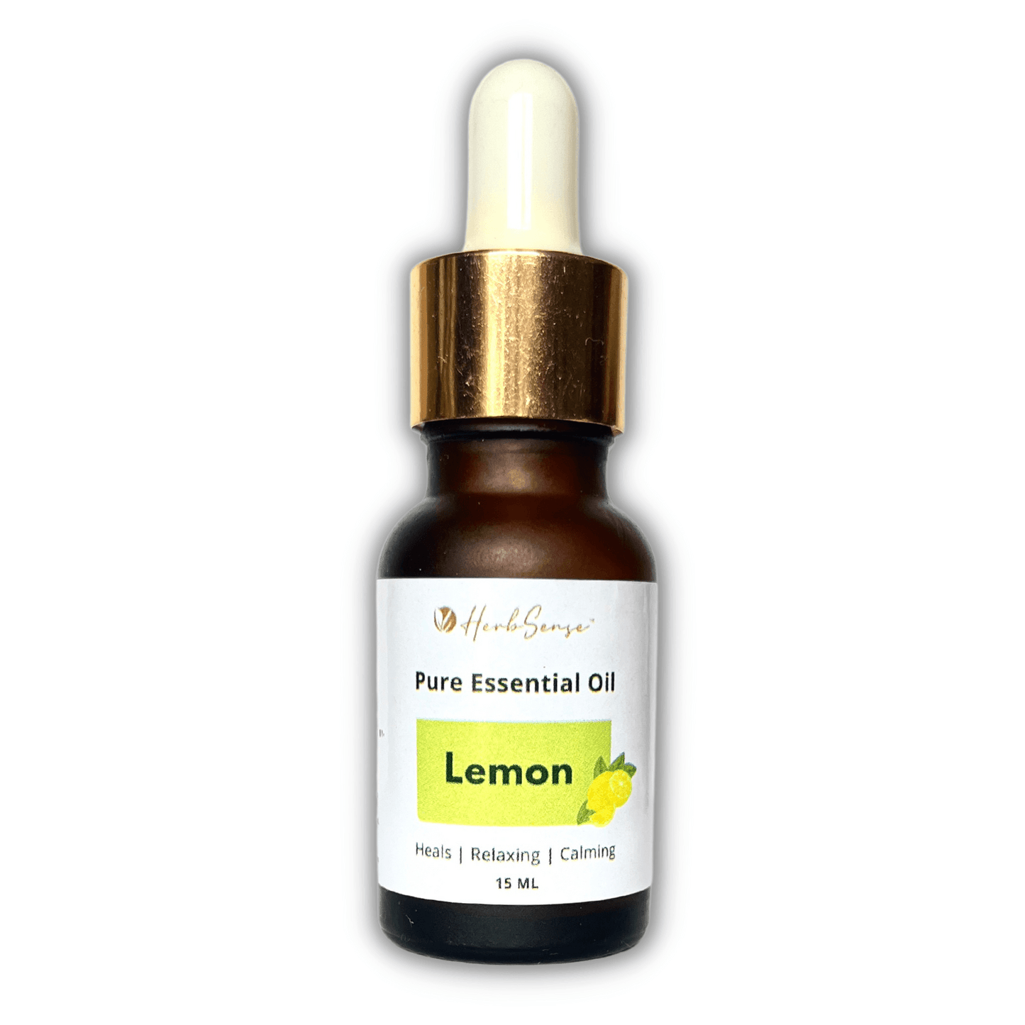 Lemon Essential Oil for Skin, Hair, Scalp, Face, Nails, Aromatherapy - 100% Pure, Natural,15 ML - Herbsense